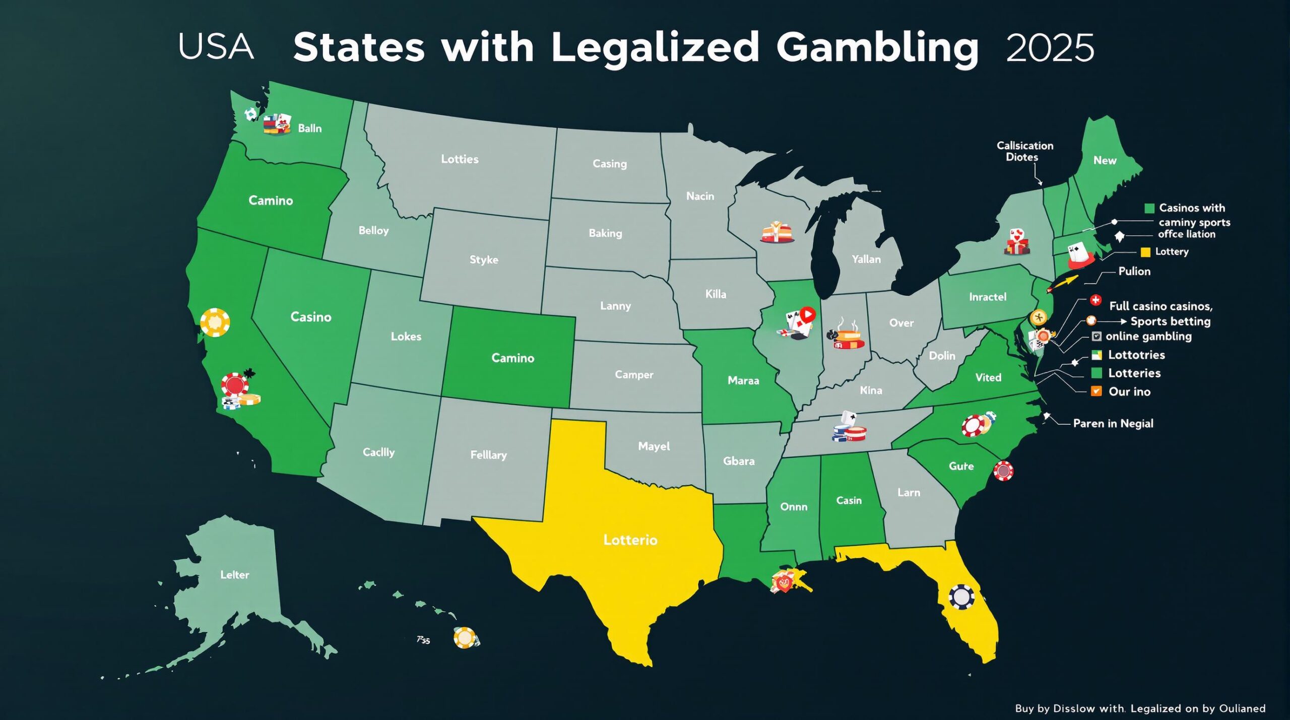 What USA States Have Legalized Gambling? A Complete Guide (2025)